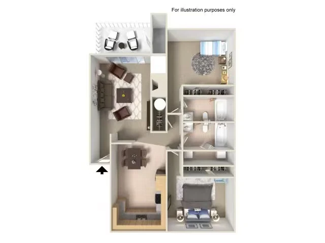 2x2 Premium J104 floor plan